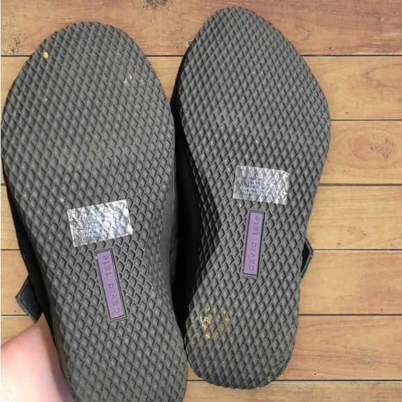 David Tate Genuine Suede Slide Clogs Faux Fur Lined Size 6W - Picture 3 of 6